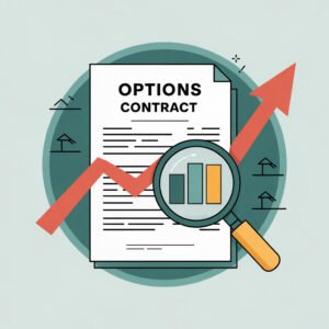 Diagram explaining what an options contract is including strike price expiration date premium and underlying stock