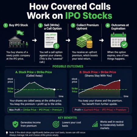 How Covered Calls Work on IPO Stocks (COIN, RIVN, SPCX)